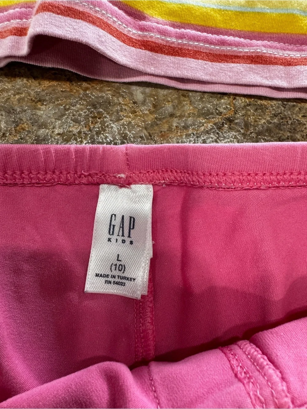 Gap Kids Girls 2 Piece Pajama Set Size L 10 Pink Striped Cami Shorts